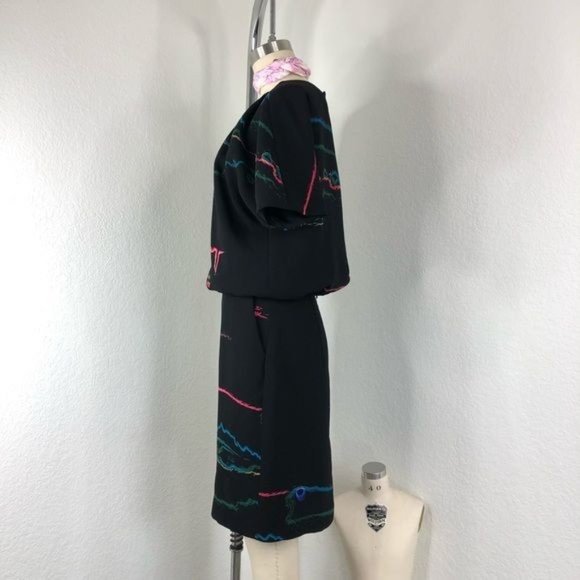 & Other Stories Oil Spill Dress Pencil Color Spill - Picture 3 of 10